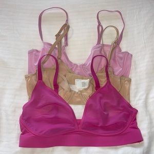 3x Aerie Smoothez mesh bras